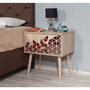 Hanah Home Mesita de Noche Moderna y Elegante Roble Sonoma